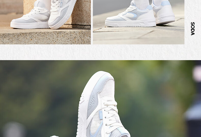 361° Women's Sports Shoes Soda 3 Spring Summer Breathable Retro Thick Sole Casual Sneakers 682616619-4 20
