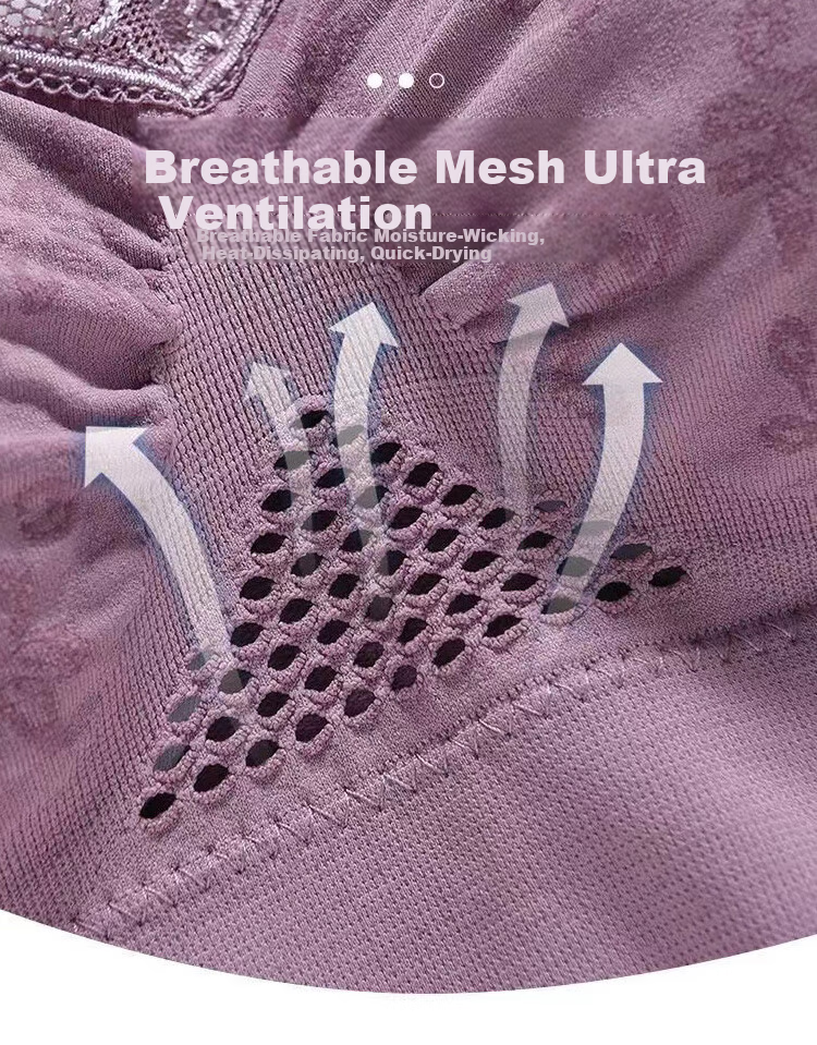 Bejirog Maternity Bra Middle-aged and Elderly Vest-style Thin Wireless High Elasticity Large Bust Minimizing Push-up Bra Skin Color XL 9