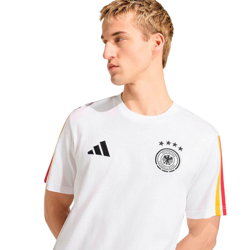 Adidas Men's DFB DNA TEE German Team Football Casual Culture Pure Cotton Short-Sleeve Round Neck T-Shirt KB4401 2XL 5