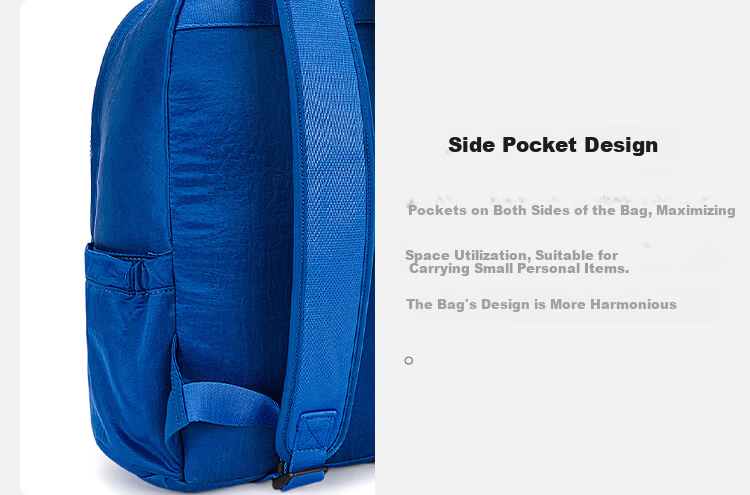 Kipling DELIA M Commuter Laptop Backpack Dark Blue Wave Jacquard Birthday Gift 2