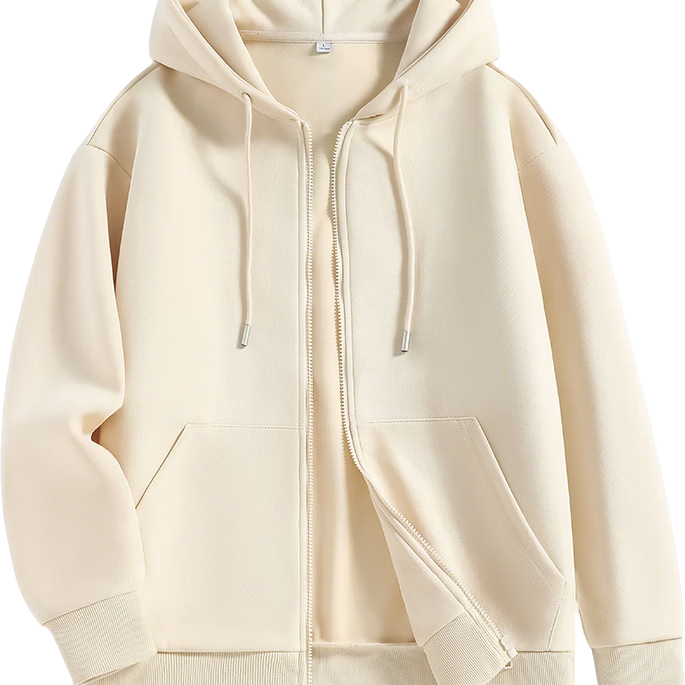 Baleno Men's Hooded Zip-Up Cardigan Sweatshirt Solid Color Casual Hoodie Spring Autumn New Arrival