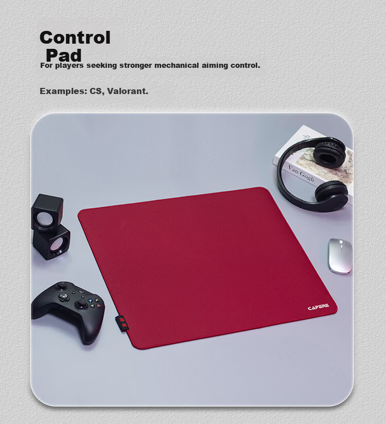 CAPERE (Kailai) Class Jifeng Y Mouse Pad, Smooth And Precise, Competitive Coarse Surface Control Gaming Pad for CS:GO Valorant, [Poxia] Class Jifeng Y 800X400x4mm 7