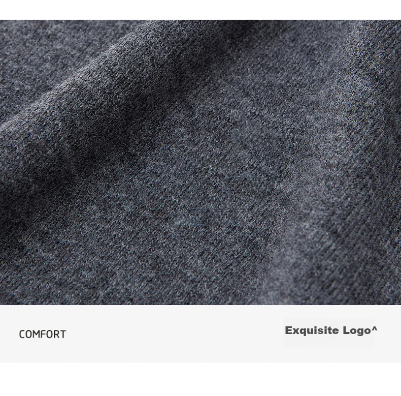 Hengyuanxiang Pure Wool Men's Autumn Winter Thin Half Turtleneck Knit Sweater Top Dark Red 175 27
