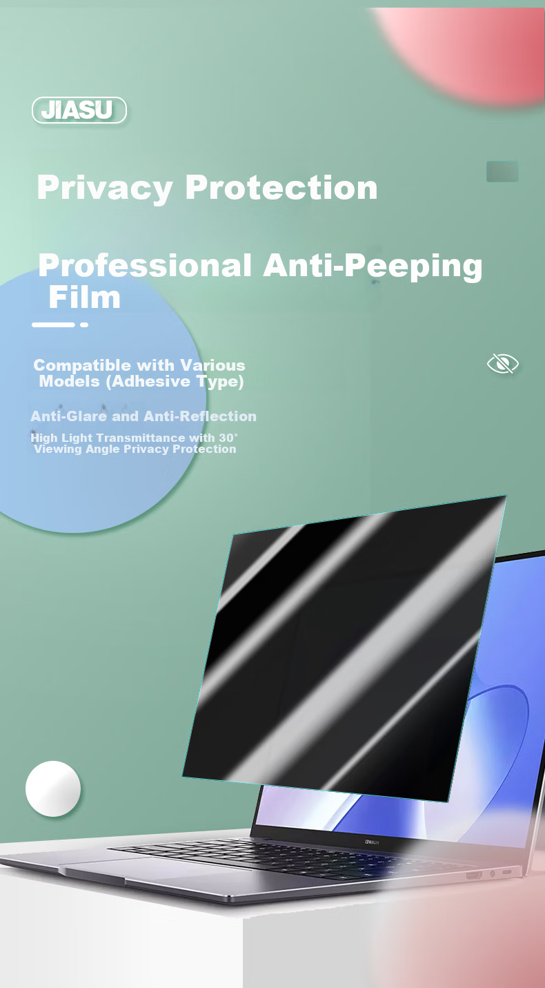 Jiasu 13-inch Laptop Privacy Screen Protector Adhesive Anti-Peeping Film Compatible with HP StarBook Pro 13, Lenovo Xiaoxin 13 Air, ThinkPad X13, S2 2