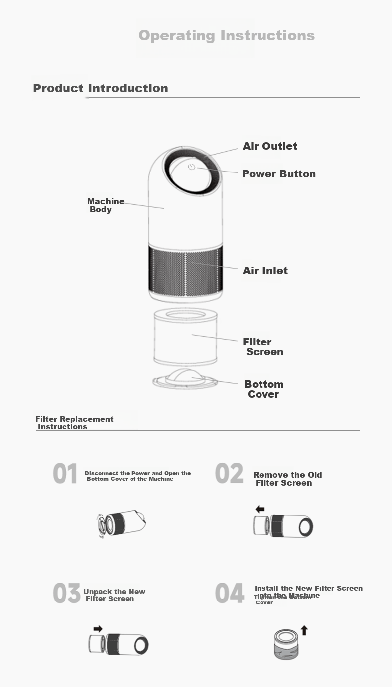 Mova Home Air Purifier Exquisite Dust and Odor Removal High-End Purifier Stellar x10 Plus 10