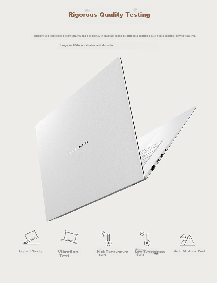 ASUS Lingyao 16 Air 2026 AMD Ryzen AI 9 H465 2.8K 1100nits OLED Ultra-thin 16-inch 1.1cm AI Laptop (32GB 1TB) 19