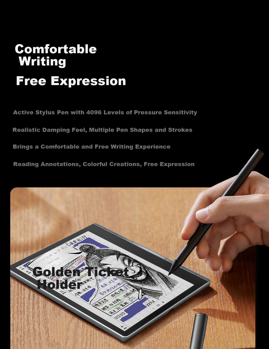 IFLYTEK 7-inch Color Screen E-Book Reader E-Ink Electronic Paper Office Tablet Xunfei Qidian Reader Standard Edition Starry Gray 8
