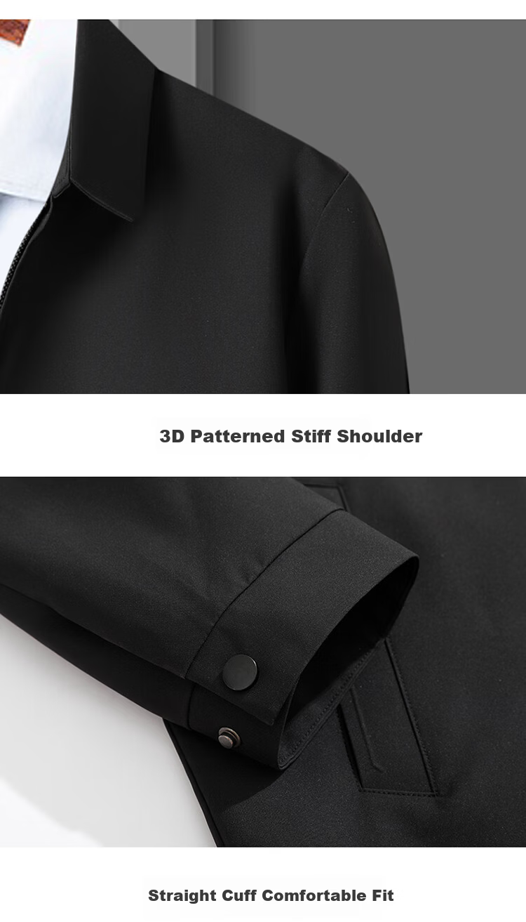 TUCANO Men's Business Casual Executive Lapel Jacket Fashion Solid Color Coat Navy 3XL Father's Day Gift 13