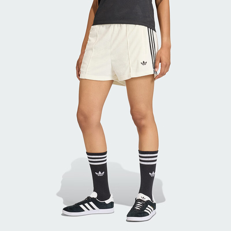 Adidas Originals Women's TT Shorts Knit Shorts KD1397 White L 2
