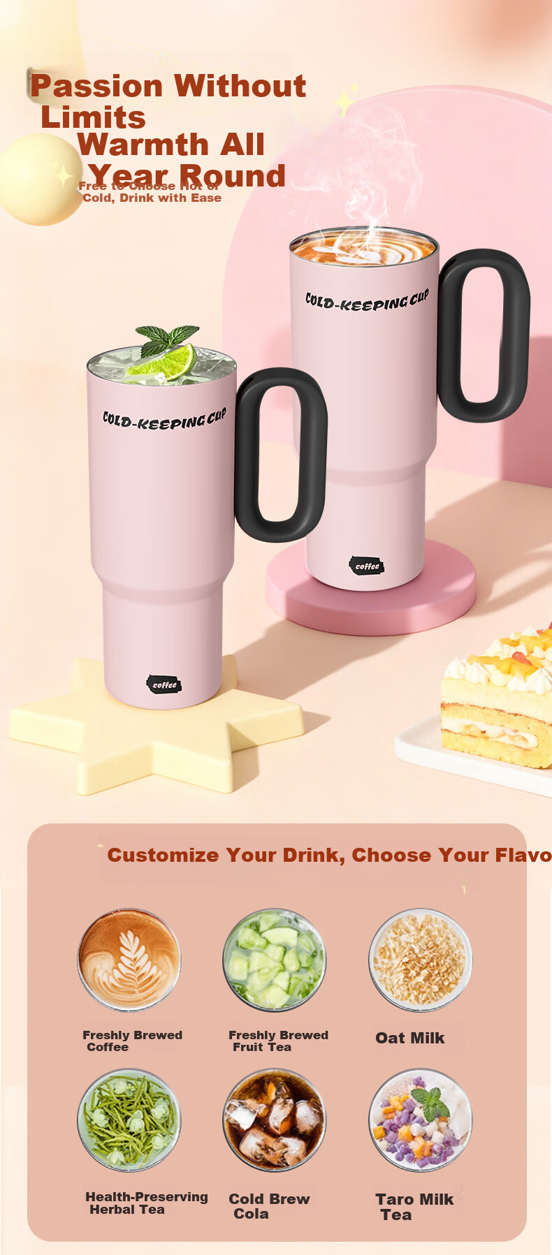 Helian Insulated Coffee Water Bottle for Women High-Value Gift Retirement Birthday Present for Female Teachers Clients Employees 10