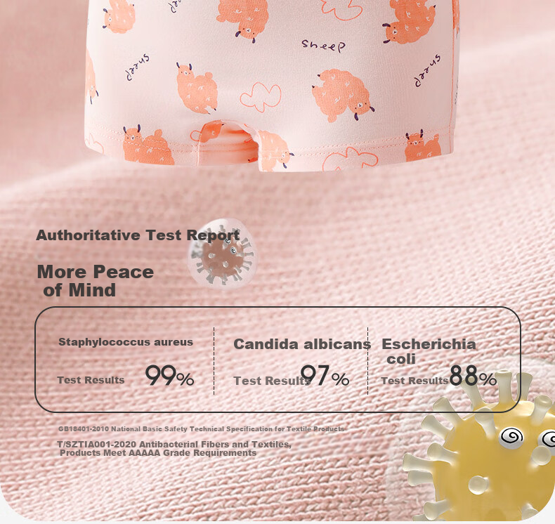 Inborn Kids Girls Modal Boxer Briefs 4-Pack Model 10656 Size 130 5