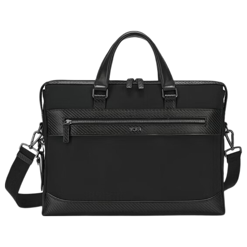 TUMI Monroe Men's Laptop Bag Business Commuter Travel Briefcase Large Capacity Shoulder Bag Black Father's Day Gift