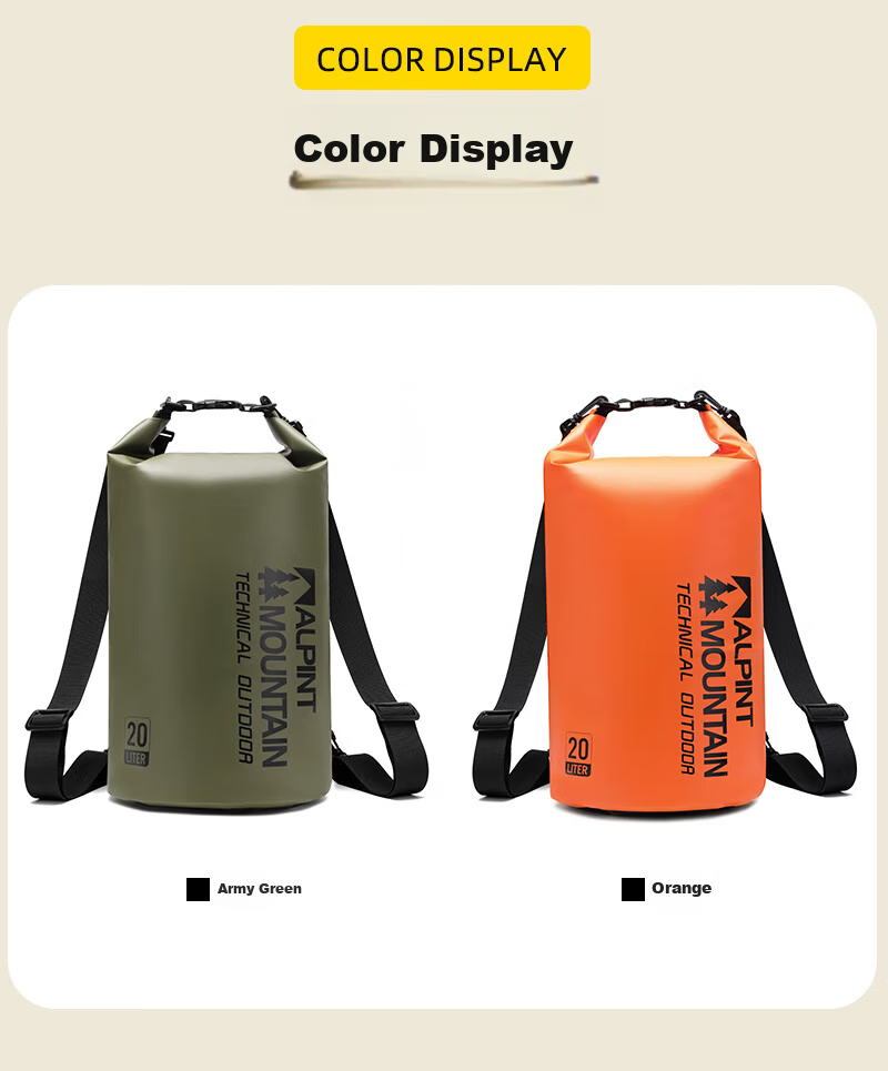 ALPINT MOUNTAIN Waterproof Multifunctional Backpack with Wet and Dry Separation for Outdoor Diving Snorkeling Swimming Creek Hiking Rafting 10