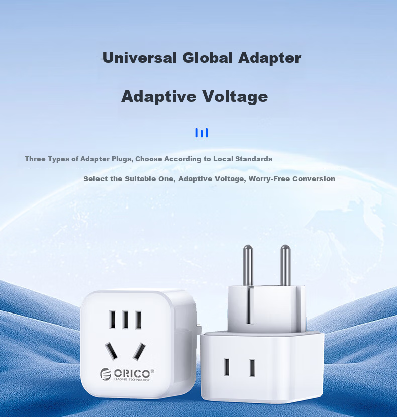 ORICO UK Plug Adapter Socket Power Strip for Singapore Malaysia UK Hong Kong Macau 4