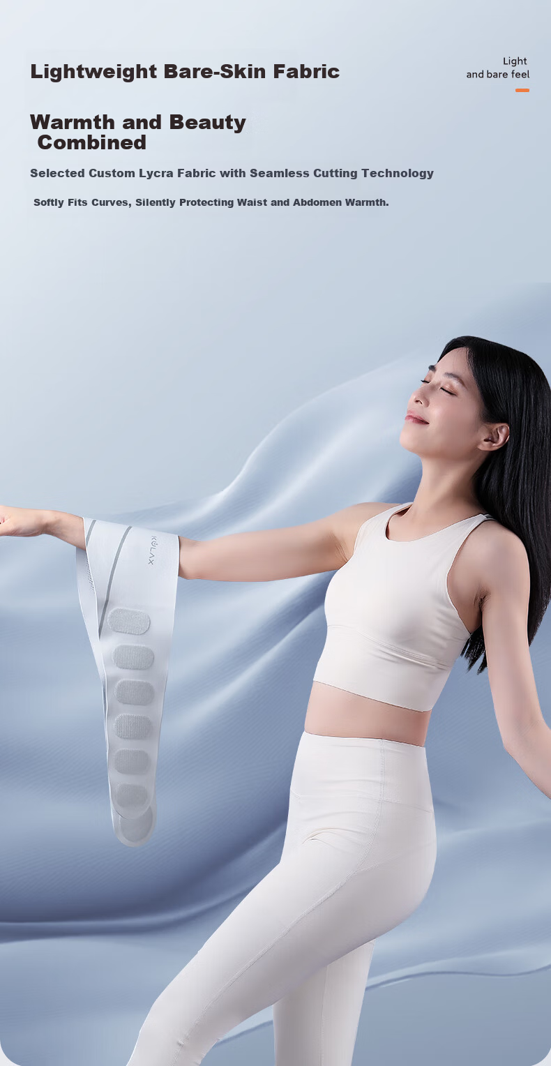 KCOTSON Graphene Heating Menstrual Relief Warm Palace Massage Waist Belt Heating Abdominal Warmer Gift for Girlfriend Birthday 8