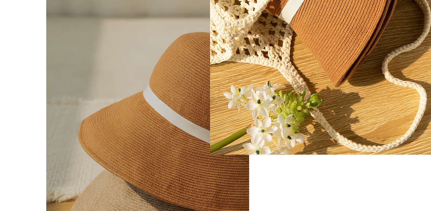 Siggi Cotton-Linen Sun Hat for Women Summer UV Protection Foldable Japanese Style Small Face Fisherman Hat Outdoor 37