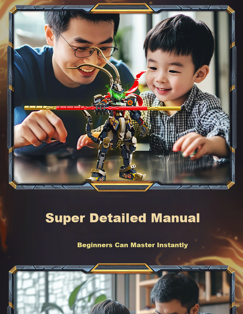 LIVING STONES Building Blocks Set for Boys Age 6-15, Sun Wukong Construction Toy Birthday and New Year Gift 11