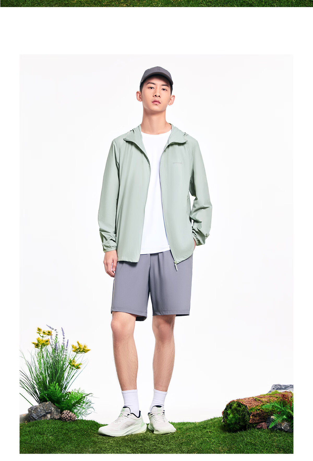 ERKE [Yu Shitong Edition] Sun Protection Woven Jacket Ice Cooling Outdoor Windbreaker UPF50+ Sports Running Shirt 20