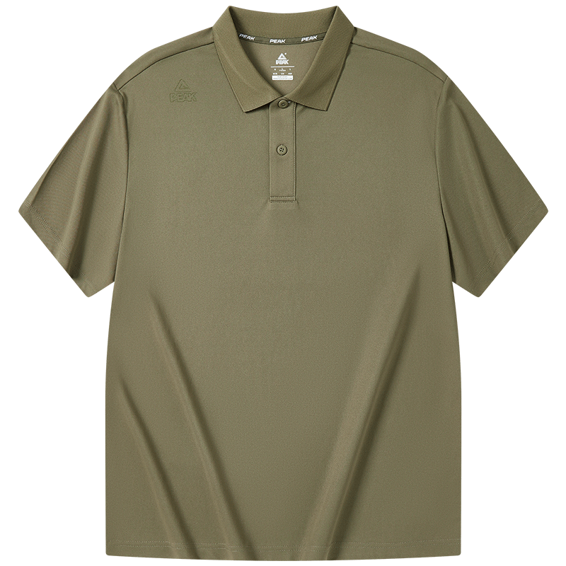 PEAK Polo Shirt for Men, Summer New Style, Sports Fitness Business Top, Breathable Casual T-Shirt, Loose Short Sleeve DF652241