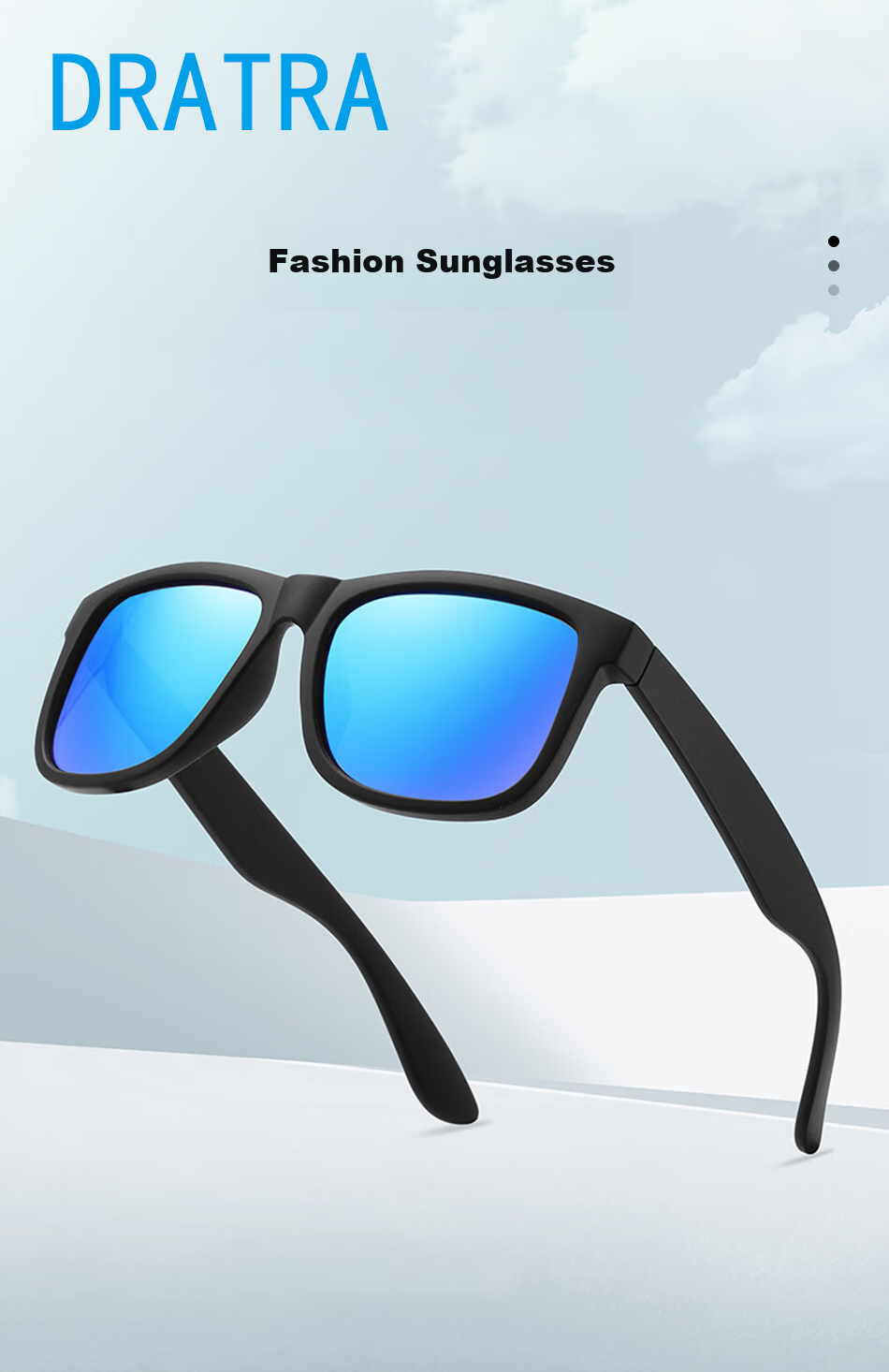 DRATRA Polarized Sunglasses Unisex Large Frame UV Protection Fishing Outdoor Sports Fashion Trendy Sunglasses 1