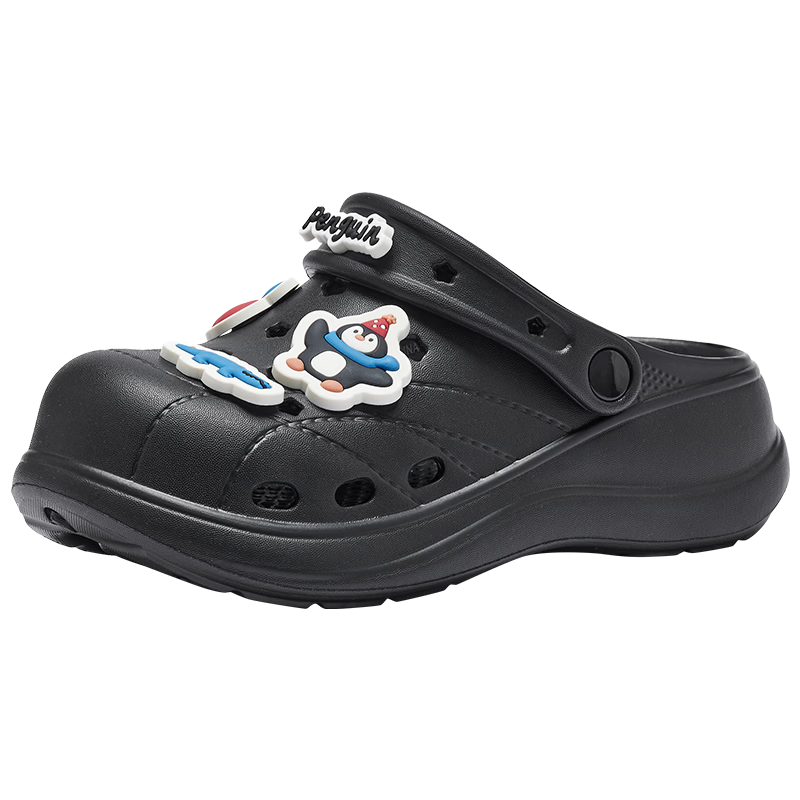 Hotwind Women's Thick Sole Clog Sandals 2026 Summer New Cartoon Fun Beach Slide Sandals