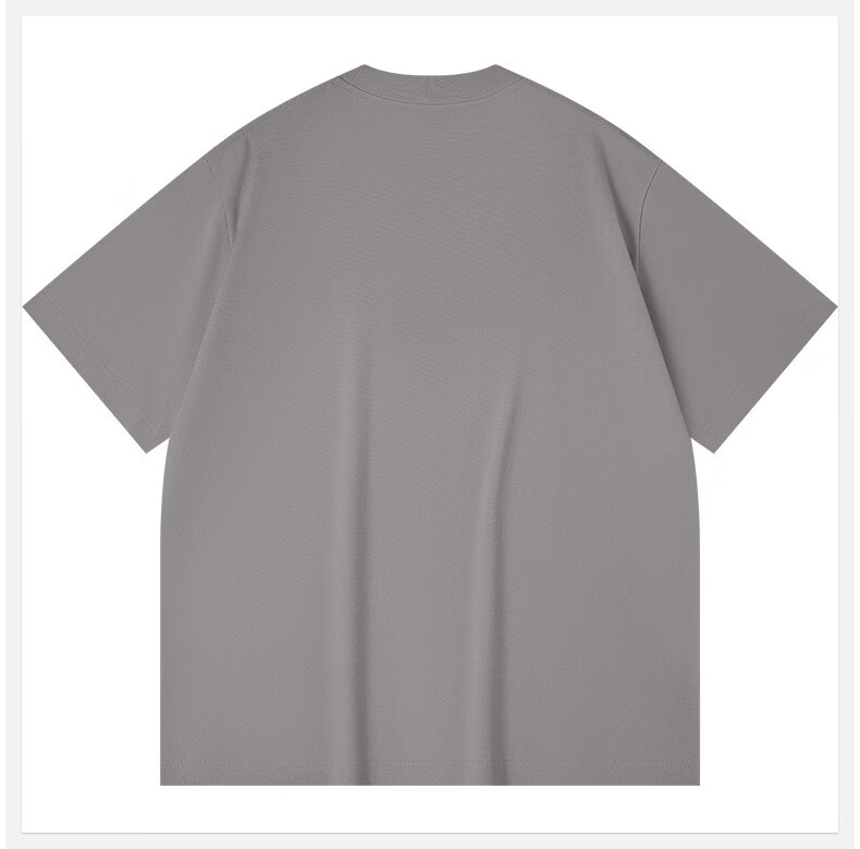:CHOCOOLATE IT American Casual Cotton Short Sleeve T-Shirt Unisex Couple Summer New Pearl White L 7