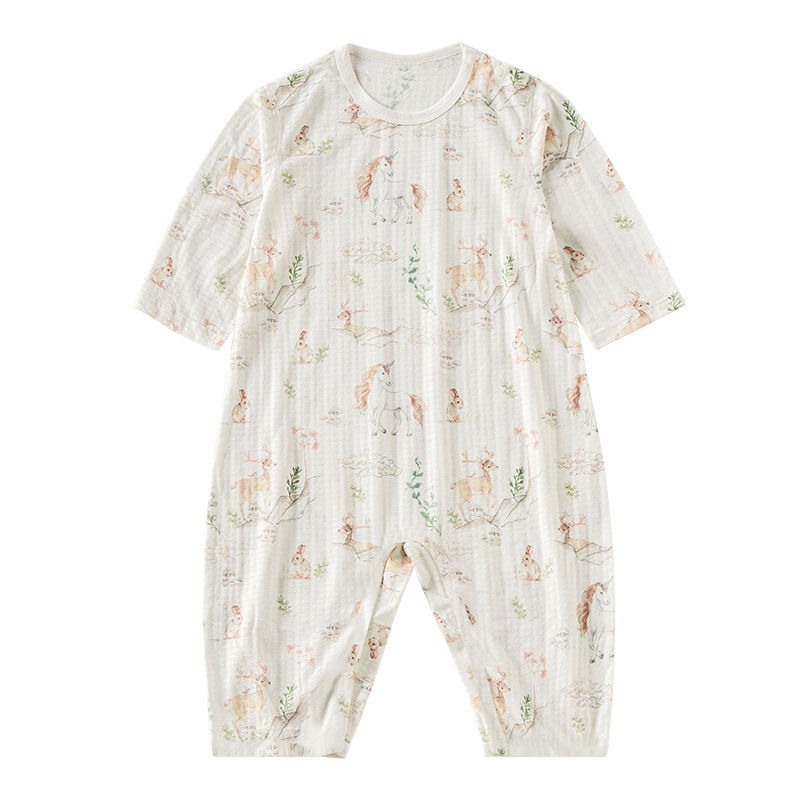 ELLE BABY Baby Cotton Romper A-Class Air Conditioning Suit Boys Girls Children's Homewear Unicorn 100cm