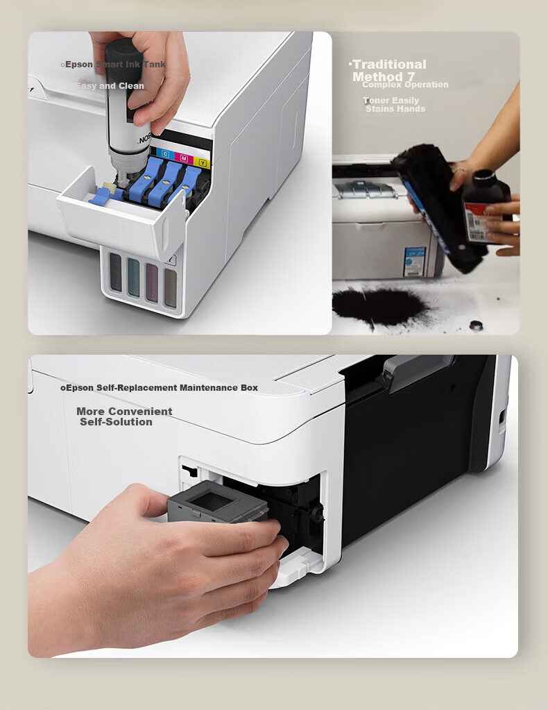 EPSON A4 Color Ink Tank Printer Black High-Yield 30,000 Pages Version (Includes L3556 New Machine + High-Yield Consumables) with First Year 30,000 Pages Print Volume 14