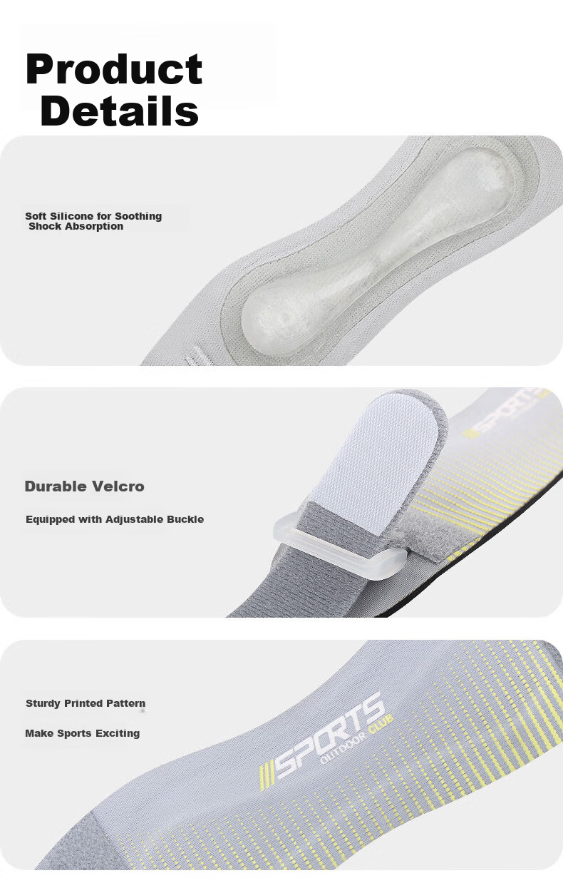 VICTORIATOURIST Sports Patella Strap Unisex Fitness Knee Brace for Joint Injury Professional Basketball Badminton Marathon Running 12