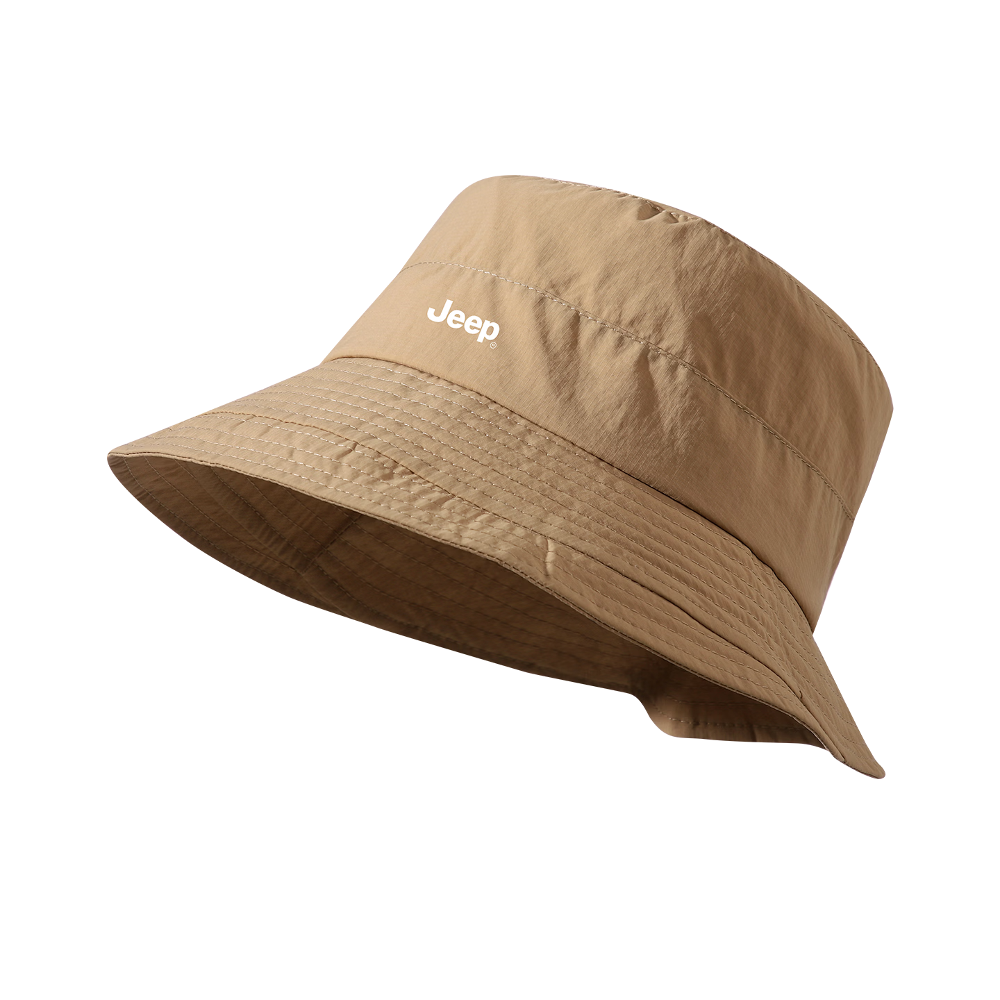 JEEP Women's Sun Protection Hat Spring Summer UV Protection Wide Brim Fisherman Bucket Hat Windproof Sunshade Hat Khaki