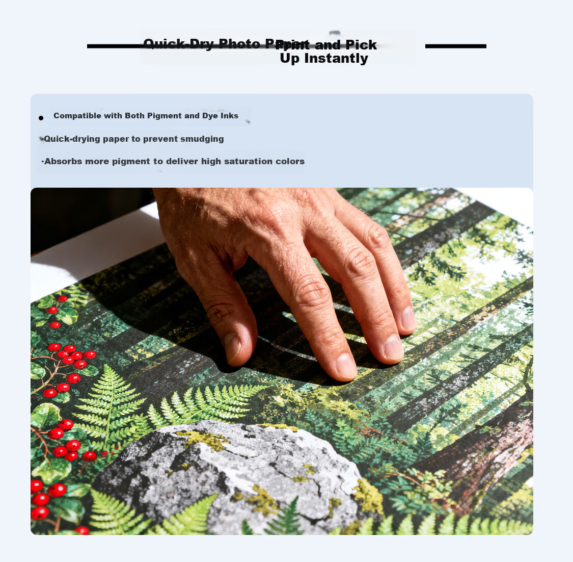 EPSON A3 Premium Matte Photo Paper 50 Sheets/Pack C13S450382 Color Inkjet Printer Photo Paper for Landscape Printing, Commercial Office Printing, Poster Printing 5