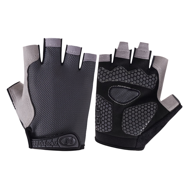 JianCai Fitness Gloves Unisex Sports Cycling Half Finger Pull-up Dumbbell Training Equipment Hand Protection Kettlebell Anti-slip Callus Resistant Durable