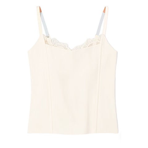 Herbal Original Ice Silk Camisole Women's Sexy Lace Built-in Bra Wireless Bra Backless Innerwear Outerwear Base Top