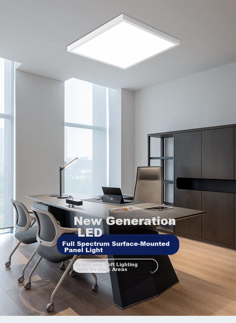 Dengling LED Surface Mounted Small Square Panel Light Ultra-thin Flat Ceiling Light Fixture Surface Mounted Square 21cm - White Light 18W 1