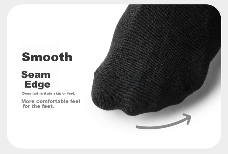 BANANA TRIP Disposable Men's Mid-Calf Socks [10A Antibacterial] Cotton Winter Daily Use Vacuum Compressed Gray 6 Pairs 16