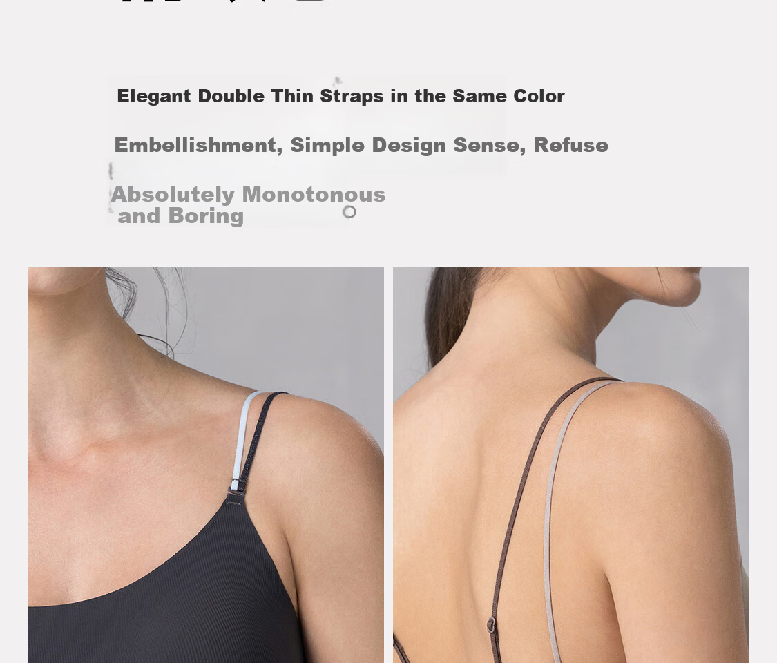 Aimer Women's Lingerie Removable Double Straps Padded Tank Top AM72B521 Ink Gray M 11
