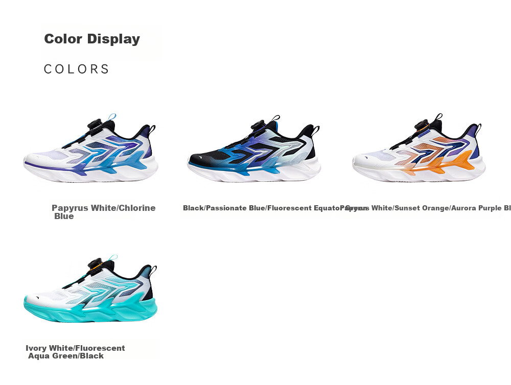 Anta Kids Sports Shoes 6-12 Years Boys Running Shoes 2026 Summer Bow Speed PRO Student Training Shoes A12625504 14