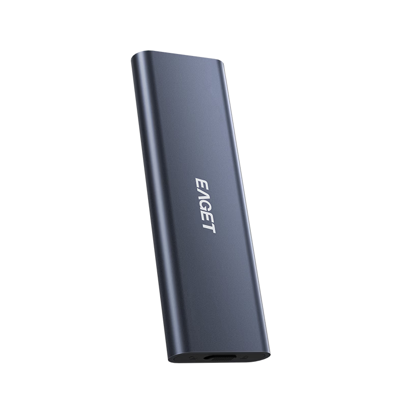 EAGET M.2 NGFF External SSD Enclosure USB 3.2 6Gbps High-Speed Aluminum Alloy Cooling Case for Desktop and Laptop