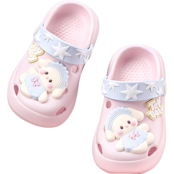 Cheerful Mario Girls Baby Clog Shoes Children's Princess Sandals Summer Soft Sole Breathable 1-3 Years Toddler Boys Cool Slippers
