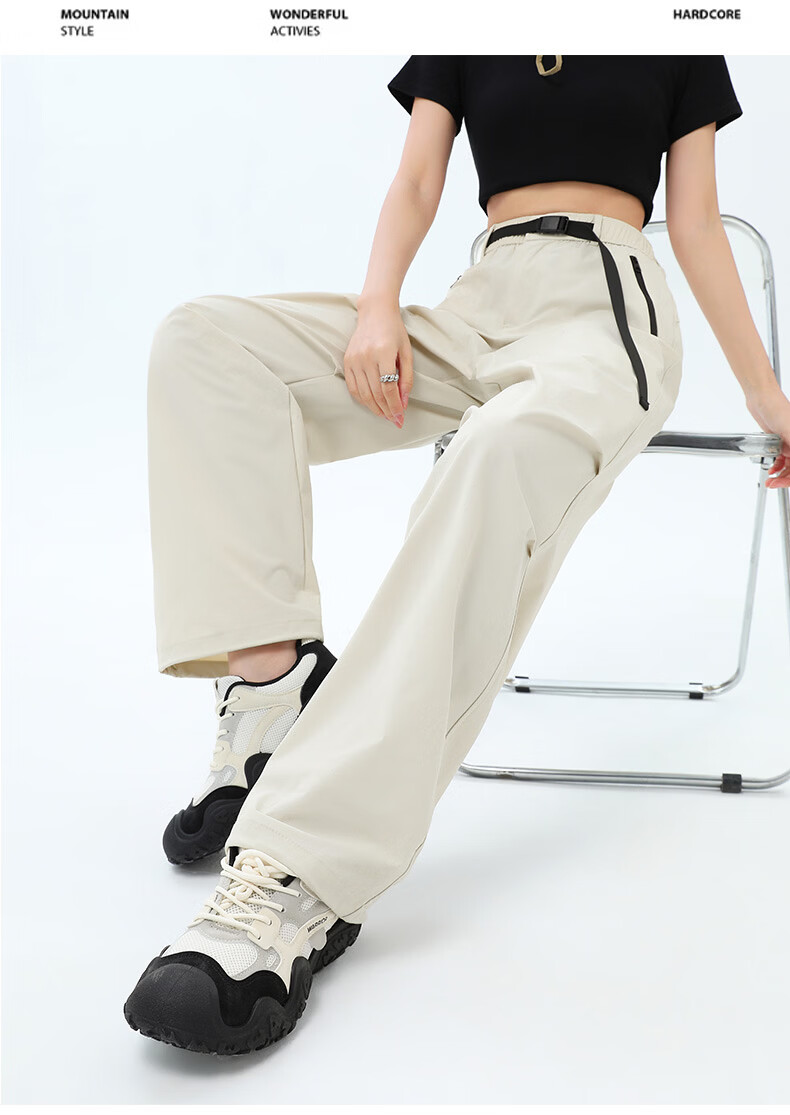 Xueqiman Lightweight Work Pants 2026 Spring Summer Thin Outdoor Windproof Waterproof Mountaineering Paratrooper Pants 15