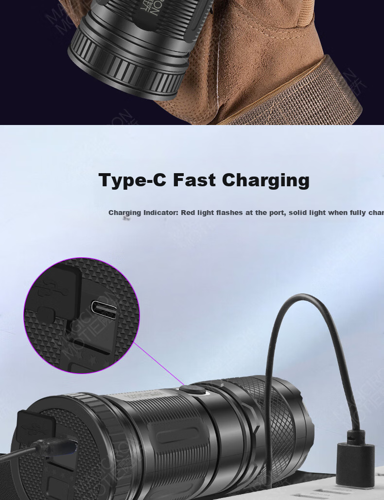 MOTIE Scorpion Flashlight Special UV Light for Scorpion Catching Outdoor Rechargeable High-Power Long-Range Torch 11