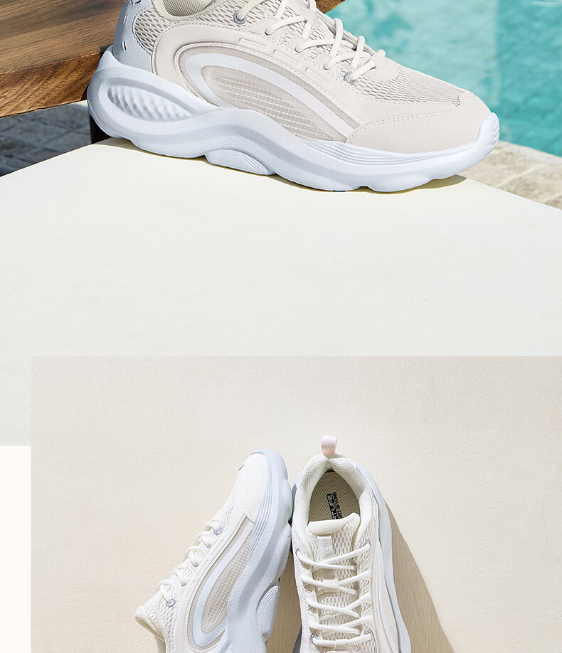361° Women's Sports Shoes Mianyun Spring Summer Thick Sole Commuting Breathable Casual Retro Dad Shoes 682626703-1 13