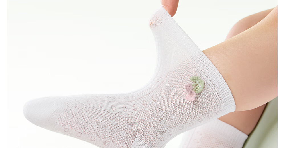 Betis Baby Socks Summer Thin Breathable Mesh Princess Socks Mid-calf Socks for Babies Children's Socks Girls Class A Socks 20
