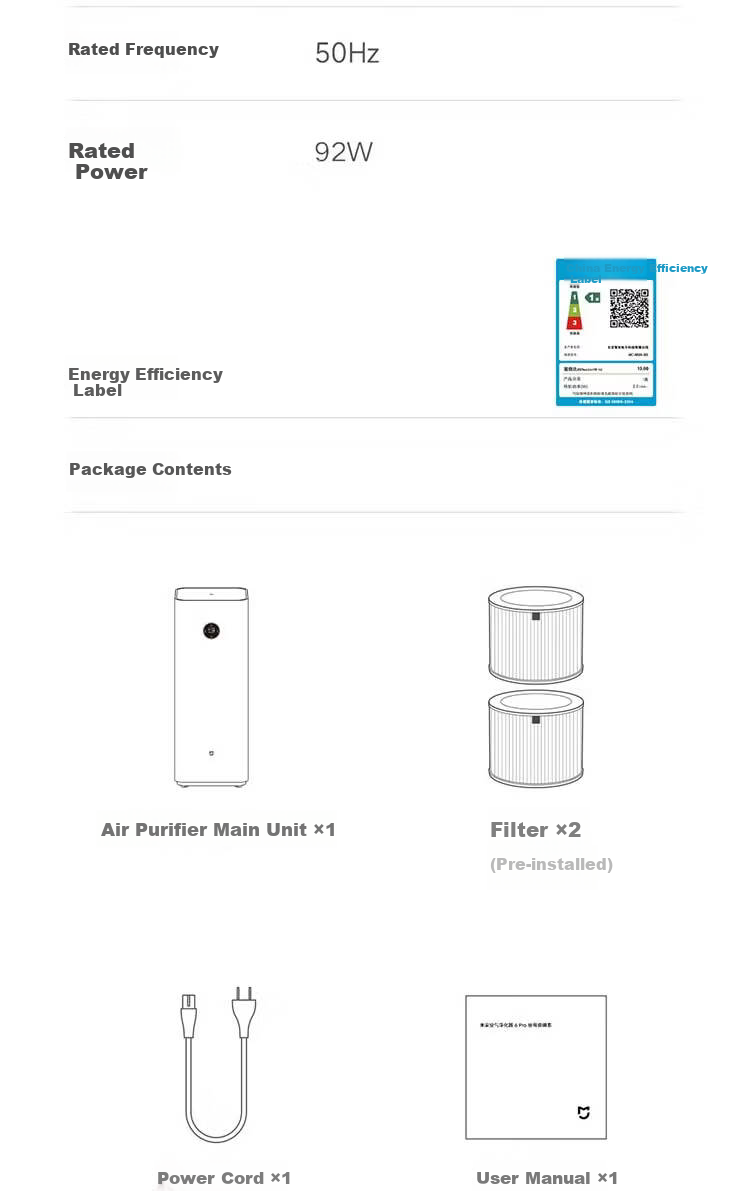 Mijia Xiaomi Air Purifier 5 Pro, Home Use, Removes Formaldehyde, Bacteria, And Allergens 26
