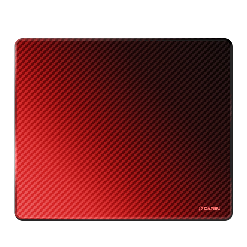 Dareu Gaming E-sports Mouse Pad FPS Smooth Thickened Sweat-resistant Wear-resistant Small Medium Delta Desk Mat Micro Velvet 360x300x3 Carbon Fiber - Red