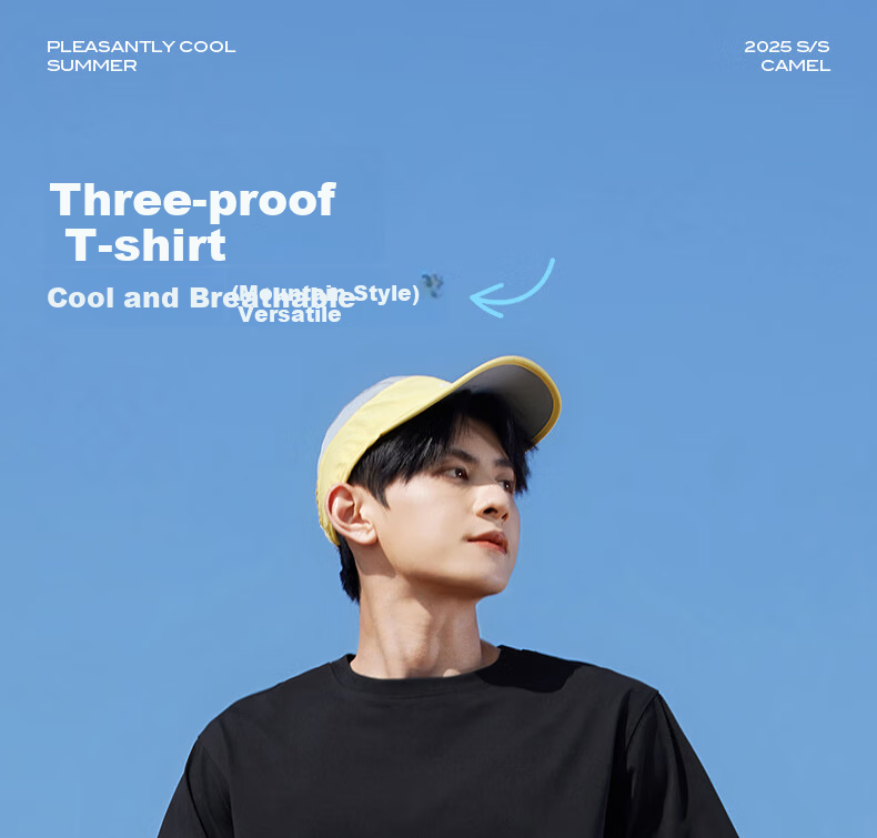 MiiOW Men's Vest 100% Cotton 3 Anti-Black Technology Spring Autumn Short Sleeve Solid Color Cooling Base Shirt 1