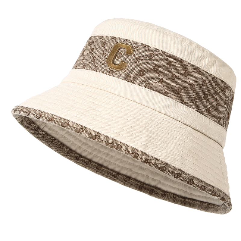 CACUSS Women's Fisherman Hat Spring Summer Sunshade Pure Cotton Lightweight Luxury Outdoor Sun Hat Beige