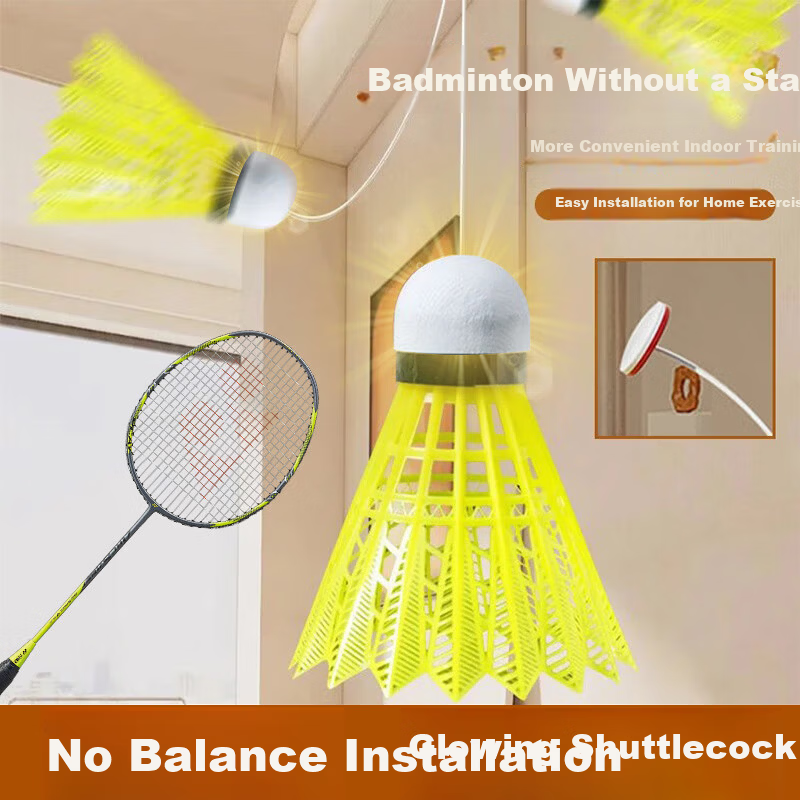 Dipur Luminous Feather Shuttlecock Nighttime Single Player Training Automatic Rebound