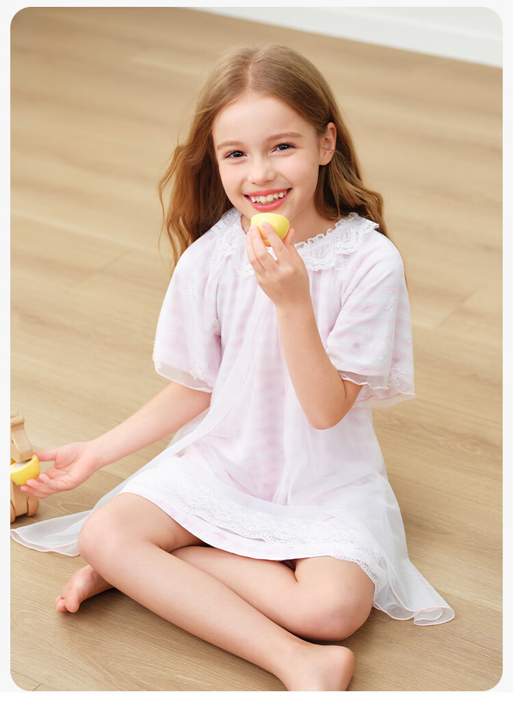 YEEHOO [Pure Cotton] Girls' Fairy Tale Style Nightgown, Home Wear, Children's Sleepwear 20
