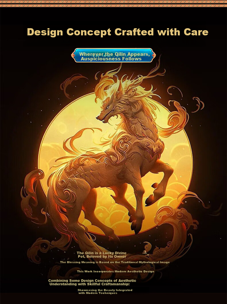 Lizhi Yuan Wealth-Attracting Qilin Figurine Ornament Office Desktop Decoration Living Room Cashier Desk Lucky Charm 2